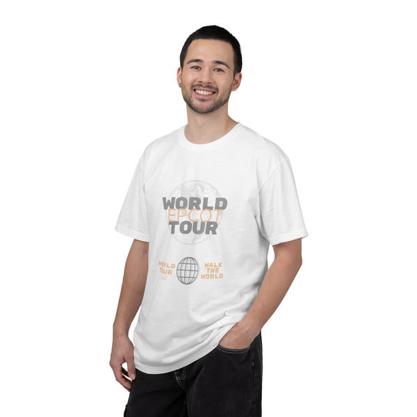 Theme Park Drink Around The World Unisex Garment-Dyed T-shirt