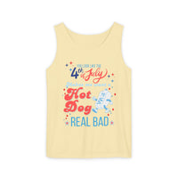 4th of july tank top features you look like the 4th of july graphic with hot dog, sparkle paperie house