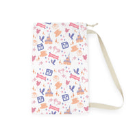 theme park fantasy land pattern laundry bag, fantasy magic laundry bag 18x26 sparkle paperie house