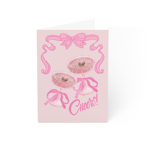 Coquette Espessro Martini Galentine's Day Card Set of 1 or 10