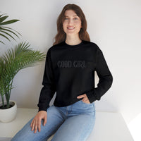 romance reader embroidery good girl  sweatshirt, sparkle paperie house good girl sweatshirt