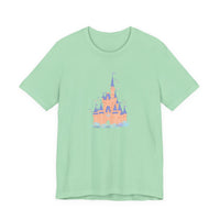 theme park fantasy land cindy castle t-shirt, fantasy magic pastel castle t-shirt sparkle paperie house
